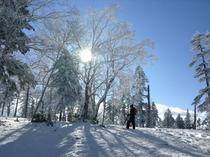 Mountain Peak Snow Trekking